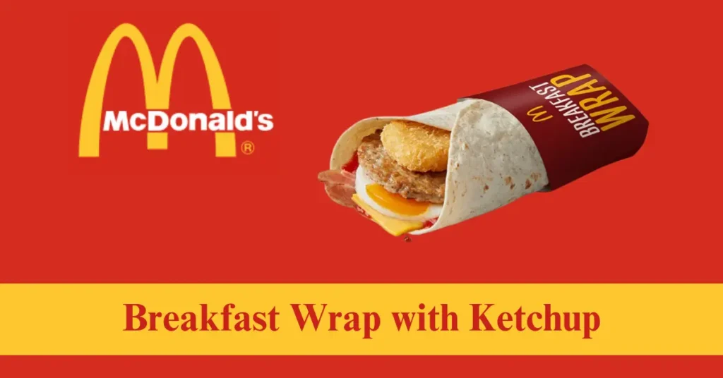 Breakfast Wrap with Ketchup
